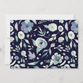 mountainzomer florale eerste verjaardag uitnodigin (Achterkant)