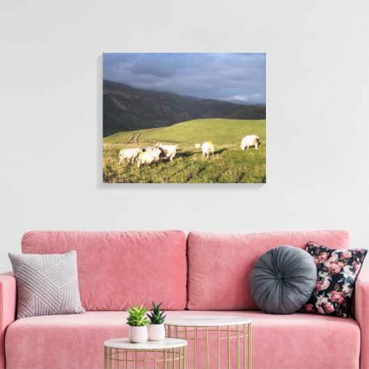 MOUNTAIRE SCHAPEN CANVAS AFDRUK (Insitu (Woonkamer))