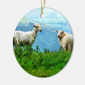 MOUNTAIRE SCHAPEN KERAMISCH ORNAMENT (Links)