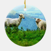 MOUNTAIRE SCHAPEN KERAMISCH ORNAMENT (Achterkant)