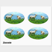 MOUNTAIRE SCHAPEN OVALE STICKER (Vel)