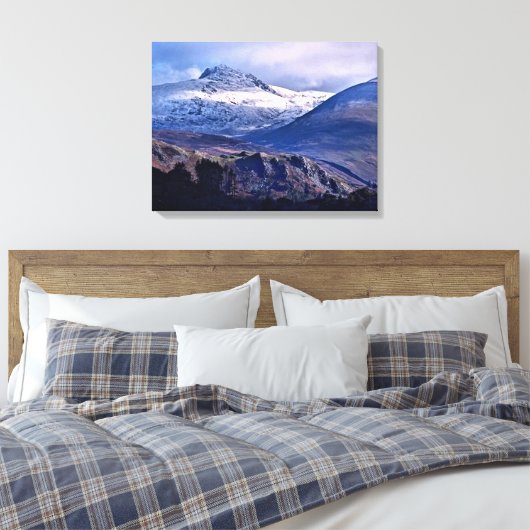 MOUNTAIRE UITZICHTEN CANVAS AFDRUK (Insitu (Slaapkamer))