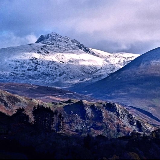 MOUNTAIRE UITZICHTEN FOTO AFDRUK