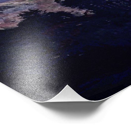 MOUNTAIRE UITZICHTEN FOTO AFDRUK (Hoek)