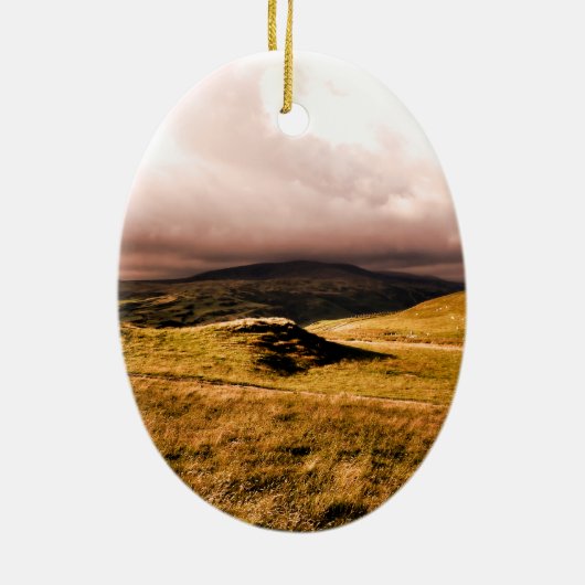 MOUNTAIRE UITZICHTEN KERAMISCH ORNAMENT (Achterkant)