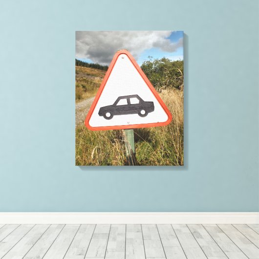 MOUNTAIRE WEG CANVAS AFDRUK (Insitu (Houten vloer))