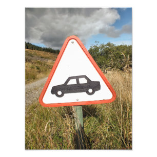 MOUNTAIRE WEG FOTO AFDRUK