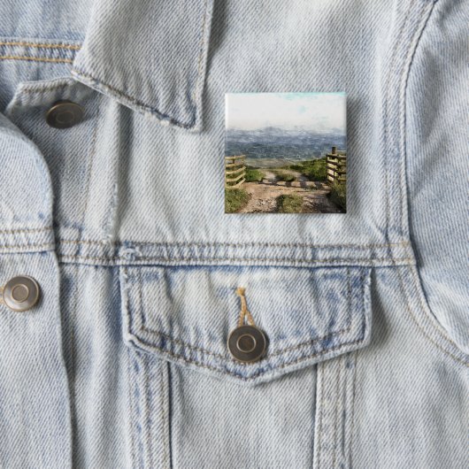 MOUNTAIRE WEG VIERKANTE BUTTON 5,1 CM (In situ)