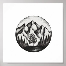 Mountian Logo Poster