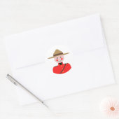 Mountie Ronde Sticker (Envelop)