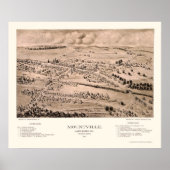 Mountville, PA Panoramic Map - 1894 Poster (Voorkant)
