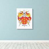Moura Family Crest Canvas Afdruk (Insitu (Houten vloer))