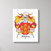 Moura Family Crest Canvas Afdruk (Voorkant)
