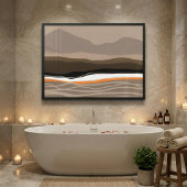 Mourne Mountains Abstracte Kunstposter (ongekaderd Poster