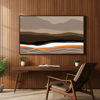 Mourne Mountains Abstracte Kunstposter (ongekaderd Poster