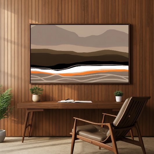 Mourne Mountains Abstracte Kunstposter (ongekaderd Poster