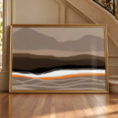 Mourne Mountains Abstracte Kunstposter (ongekaderd Poster