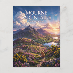 Mourne Mountains Noord-Ierland Briefkaart