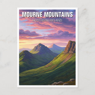 Mourne Mountains Noord-Ierland Reizen Briefkaart