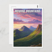 Mourne Mountains Noord-Ierland Reizen Briefkaart (Voorkant / Achterkant)