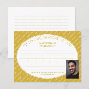 Mourners SPECIAAL DELEN GEHEUGEN VAN JE FOTOKAART Briefkaart