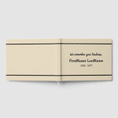 Mournful and Gepersonaliseerd Funeral Guestbook Gastenboek (Volledig)