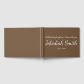 Mournful and Personalized Sympathies Guestbook Gastenboek (Volledig)