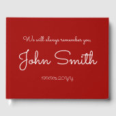 Mournful and Plain Memorial Guestbook Gastenboek (Voorkant)