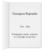 Mournful, Conservative Memories Card, met foto (Binnen (Rechts))