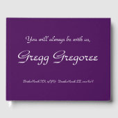 Mournful & Elegant Memorial Guest Book Gastenboek (Voorkant)