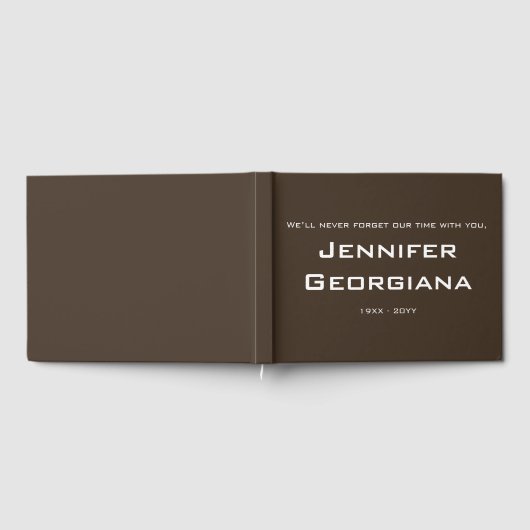 Mournful, Gepersonaliseerd Memorial Guestbook Gastenboek (Volledig)