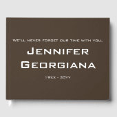 Mournful, Gepersonaliseerd Memorial Guestbook Gastenboek (Voorkant)
