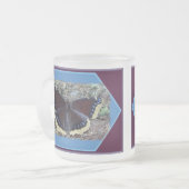 Mourning Cloak Butterfly Matglas Koffiemok (Voorkant links)