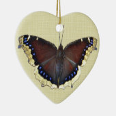 Mourning Cloak Butterfly - Nymphalis antiopa Keramisch Ornament (Rechts)