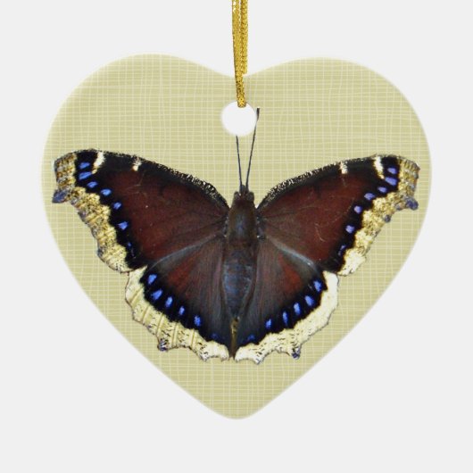Mourning Cloak Butterfly - Nymphalis antiopa Keramisch Ornament (Voorkant)