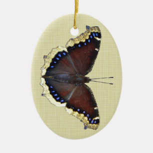 Mourning Cloak Butterfly - Nymphalis antiopa Keramisch Ornament