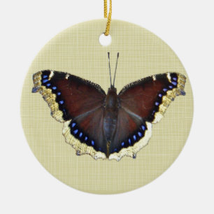 Mourning Cloak Butterfly - Nymphalis antiopa Keramisch Ornament