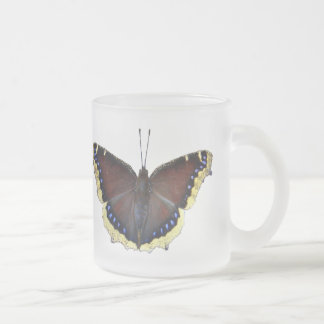 Mourning Cloak Butterfly - Nymphalis antiopa Matglas Koffiemok