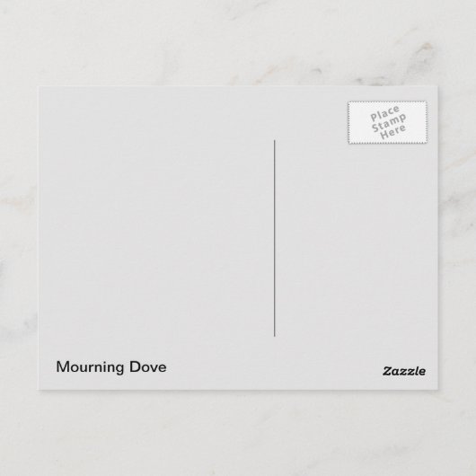 Mourning Dove Briefkaart (Achterkant)