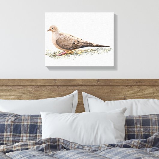Mourning Dove Canvas Afdruk (Insitu (Slaapkamer))