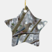 Mourning Dove Ceramic Ornament (Voorkant)