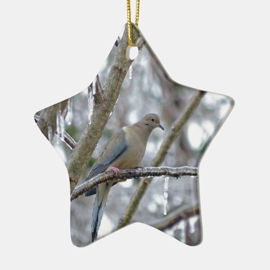 Mourning Dove Ceramic Ornament (Links)
