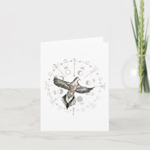 Mourning Dove Folded Note Card Kaart