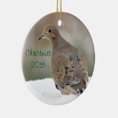 Mourning dove foto keramisch ornament (Rechts)