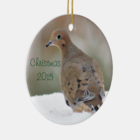 Mourning dove foto keramisch ornament (Rechts)