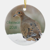 Mourning dove foto keramisch ornament (Voorkant)