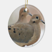 Mourning dove foto keramisch ornament (Links)