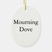 Mourning Dove, John Audubon Keramisch Ornament (Achterkant)