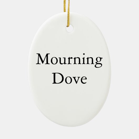 Mourning Dove, John Audubon Keramisch Ornament (Achterkant)