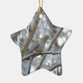 Mourning Dove Keramisch Ornament (Links)